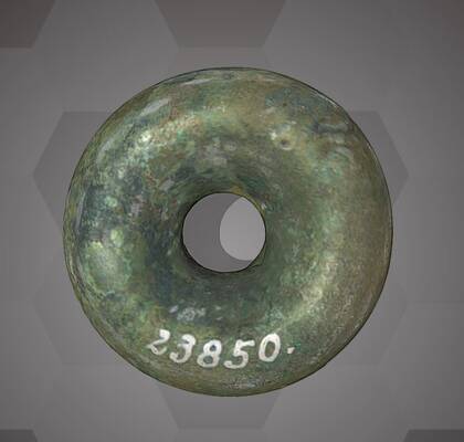 Picture of the 3D model of bronze coupling ring 1