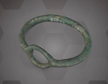 Picture of the 3D model of bronze bracelet 1