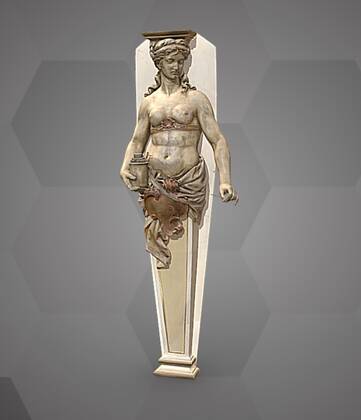 Image of the 3D Model of a female Figure embodying the element "Copper"
