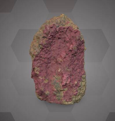 Picture of the 3D model of an erythrite