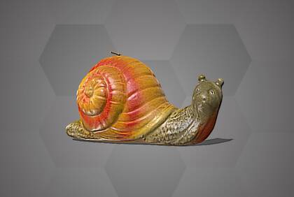 Image of the 3D Model of a Snail candle