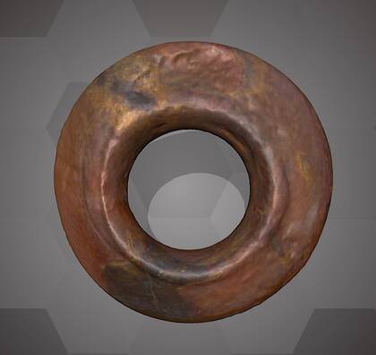 Picture of the 3D model of amber ring 2