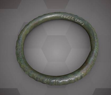 Picture of the 3D model of bronze arm ring 1