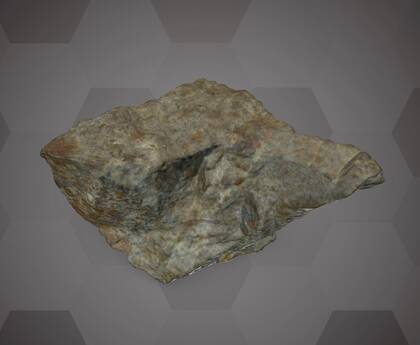 Picture of the 3D model of the Ensisheim meteorite