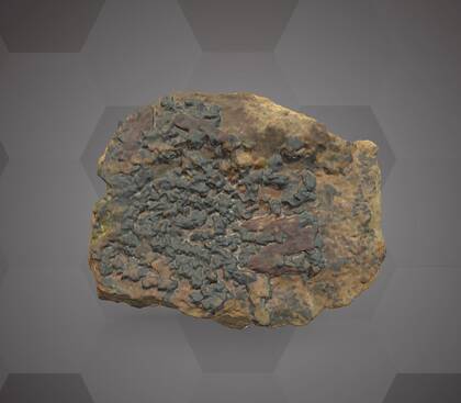 Picture of the 3D model of a vauquelinite