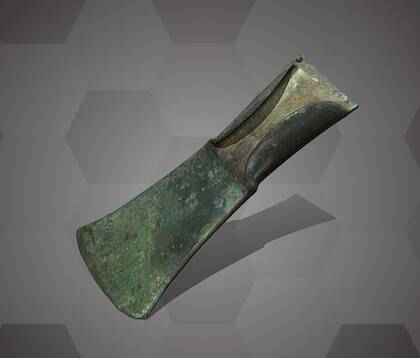 Picture of 3D model of a hatchet