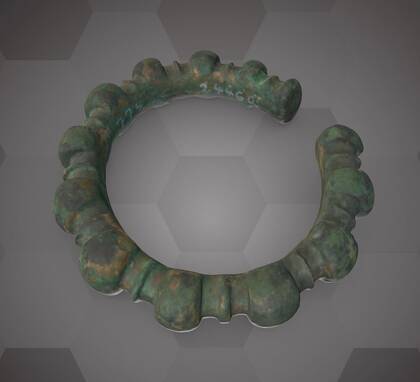 Picture of the 3D model of bronze bracelet 2