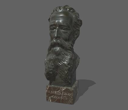 3D model of the bust of Alberto Fucini