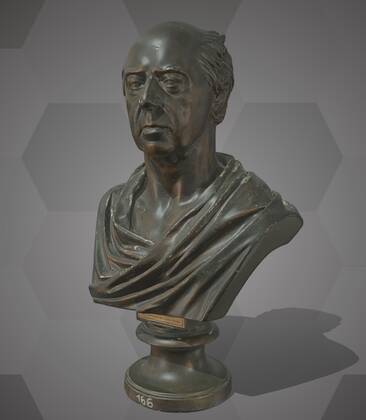 3D model of a bust of Joseph Franz von Jacquin