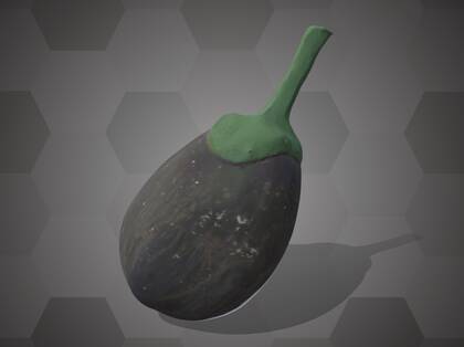 Picture of 3D model of an eggplant model (NHMW-AFW-DING-0046-079)