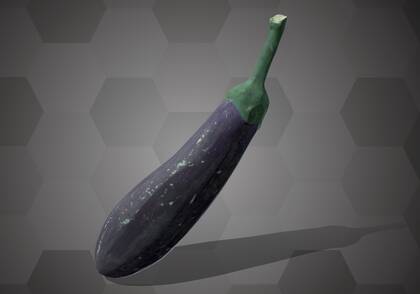 Picture of 3D model of an eggplant model (NHMW-AFW-DING-0046-118)