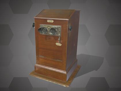 Picture of 3D model of the Taxiphote (stereoscope)