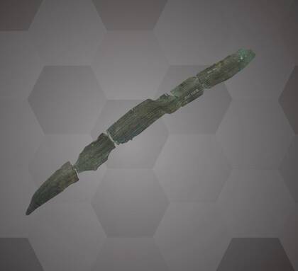 Picture of the 3D model of the bronze sword - view 1