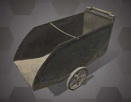 Picture of 3D model of a coal cart