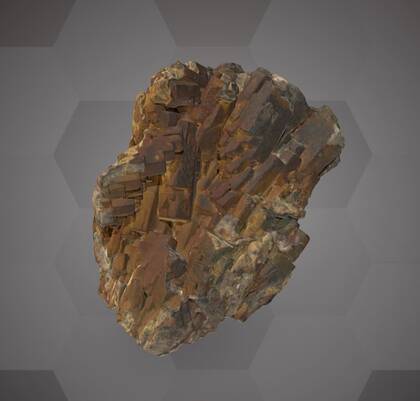 Picture of the 3D model of a pyromorphite